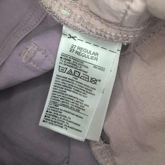 Gap Pastel Lavender Skim Stretch Denim Leggings - Picture 6 of 8